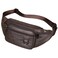 NIUCUNZH Genuine Leather Fanny Pack HandMade Durable cowhide Waist Bag Lots of Antitheft zipper pocket Coffee