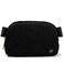 Pander Fanny pack Everywhere Fleece Belt Bag for Women and Men with Adjustable strap Belt 1L Black