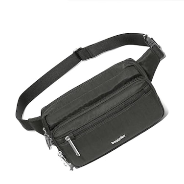 Baggallini Securtex Antitheft Belt Bag 88x55 Crossbody Fanny Pack for Women RFID Wallet Locking Zipper Travel Purse