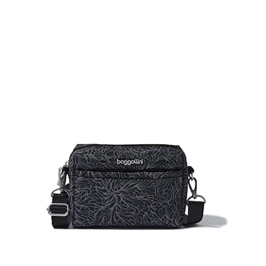 Baggallini Womens 2in1 2 in 1 Convertible Belt Bag Midnight Blossom One Size US