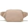 Pander Belt Bag Large 2L Nylon Fanny Pack Purse for Women and Men with Adjustable Strap Raw Linen