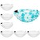 Silkfly Cotton Fanny Pack in White 6 Pack Perfect for Tie Dye Kits Parties and Large Groups