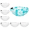 Silkfly Cotton Fanny Pack in White 6 Pack Perfect for Tie Dye Kits Parties and Large Groups