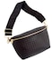 ModernChic Modern Chic Woven Crossbody Bags for Women Rory Vegan Leather Purse Adjustable Strap Lightweight Brown Pressed Woven