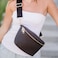 ModernChic Modern Chic Woven Crossbody Bags for Women Rory Vegan Leather Purse Adjustable Strap Lightweight Brown Pressed Woven