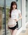 Hitnow Large Nylon Bum Bag for Women Roomy Crossbody Fanny Pack with Plus Size Adjustable Strap Beige