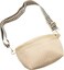 ModernChic Modern Chic Woven Crossbody Bags for Women Rory Vegan Leather Purse Adjustable Strap Lightweight Cream Pressed Woven