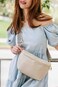 ModernChic Modern Chic Woven Crossbody Bags for Women Rory Vegan Leather Purse Adjustable Strap Lightweight Cream Pressed Woven