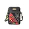 CHALA Bird Collection Cell Phone Crossbody PurseWomen PU LeatherCanvas Multicolor Handbag with Adjustable Strap Cardinal black