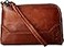 Frye Melissa Wristlet Cognac Antique Pull Up One Size