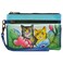 Anna by Anuschka Hand Painted Leather Wristlet Organizer Wallet Midnight Peacock