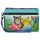 Anna by Anuschka Hand Painted Leather Wristlet Organizer Wallet Midnight Peacock