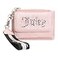 Juicy Couture Womens Convertible Dual Fold Wallet Wristlet PinkLiquoriceSilver