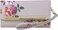 Steve Madden Womens Logobar Trifold Wristlet Wallet Bone Floral