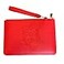 Delta Sigma Theta large leather wristletLarge wristlet with strap Unique gifts RED