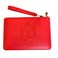 Delta Sigma Theta large leather wristletLarge wristlet with strap Unique gifts RED