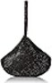 Jessica McClintock Womens Staci Mesh Wristlet Pouch Black One Size