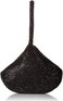 Jessica McClintock Womens Staci Mesh Wristlet Pouch Black One Size