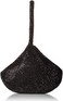 Jessica McClintock Womens Staci Mesh Wristlet Pouch Black One Size