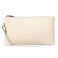 Tapp Collections Womens Wristlet Clutch Slim Leather Wallet RFID Blocking Pouch Beige