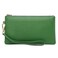 Tapp Collections Womens Wristlet Clutch Slim Leather Wallet RFID Blocking Pouch Green