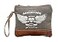Myra Bag Adventure Begins Upcycled Canvas Wristlet Bag S1020
