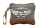 Myra Bag Adventure Begins Upcycled Canvas Wristlet Bag S1020