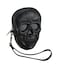 Zeckos Glossy Black Vinyl Molded Skull Shaped Wristlet Purse wRemovable Strap 6 Inches High