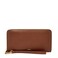Fossil Womens Logan Leather Wallet RFID Blocking Wallet for Women ZipAround Clutch with Wristlet Strap Brown