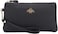 imeetu Womens Wristlet Clutch Purse Leather Cell Phone Wallet Handbag with Wrist Strap Black