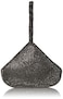 Jessica McClintock womens Staci Mesh Wristlet Pouch Gunmetal One Size
