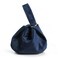 HOXIS Women Clutch Velvet Top Handle Bag Wristlet Small Tote Purse Dark Blue