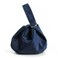 HOXIS Women Clutch Velvet Top Handle Bag Wristlet Small Tote Purse Dark Blue