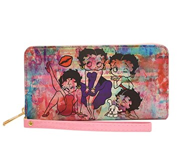 Midsouth Products Betty Boop Wallet With Wristlet Collage MidSouth Products