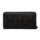Steve Madden LARGE ZIP AROUND Wristlet Wallet BLK MULTI LOGO