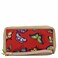 Anuschka RFID Blocking Wristlet Travel Wallet Wanderlust Collection Nylon Fabric with Genuine Leather Trim and Artwork Print