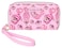 Disney Wallet Wristlet Zip Clutch Faux Leather Cheshire Cat Pink