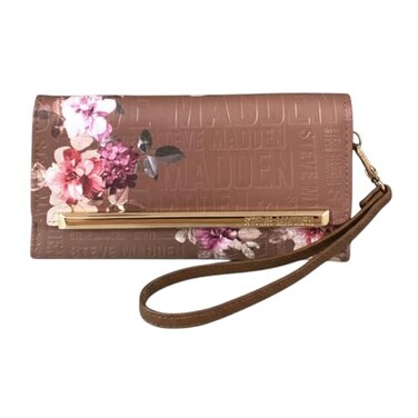 Steve Madden LOGOBAR TRIFOLD Wallet Wristlet COGMULTI