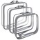 Olanmark Clear Compression Packing Cubes 3 Set Bags for Travel Luggage Cube Organizer Grey