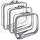 Olanmark Clear Compression Packing Cubes 3 Set Bags for Travel Luggage Cube Organizer Grey