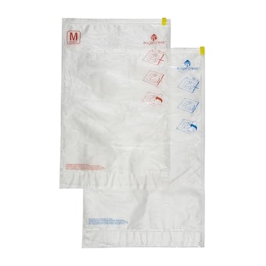Eagle Creek PackIt Compression Bags for Travel Set Featuring OneWay Pressure Valve Zip For Efficient Travel Bag Packing Water Resistant Clear MediumLarge