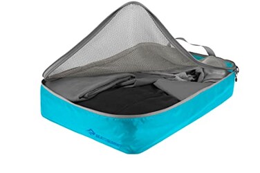 Sea to Summit Travelling Light Garment Mesh Bag Packing Organizer Large Atoll Blue