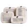 Aerotrunk Compression Packing Cubes for Travel Luggage Organizer Bags Double Zipper Packing Cubes for Suitcases 4Pack Beige
