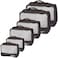 vallilan Packing Cubes Set Travel Luggage Organizers Suitcase Lightweight Accessories Black