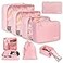 BAGAIL 8 Set Packing Cubes Luggage Packing Organizers for Travel AccessoriesBlush Pink