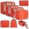 BAGAIL 8 Set Packing Cubes Luggage Packing Organizers for Travel AccessoriesOrange