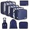 BAGAIL 8 Set Packing Cubes Luggage Packing Organizers for Travel AccessoriesIndigo