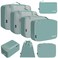 BAGAIL 8 Set Packing Cubes Luggage Packing Organizers for Travel AccessoriesDusty Blue
