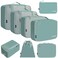 BAGAIL 8 Set Packing Cubes Luggage Packing Organizers for Travel AccessoriesDusty Blue