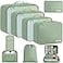 BAGAIL 8 Set Packing Cubes Luggage Packing Organizers for Travel AccessoriesMatcha Green